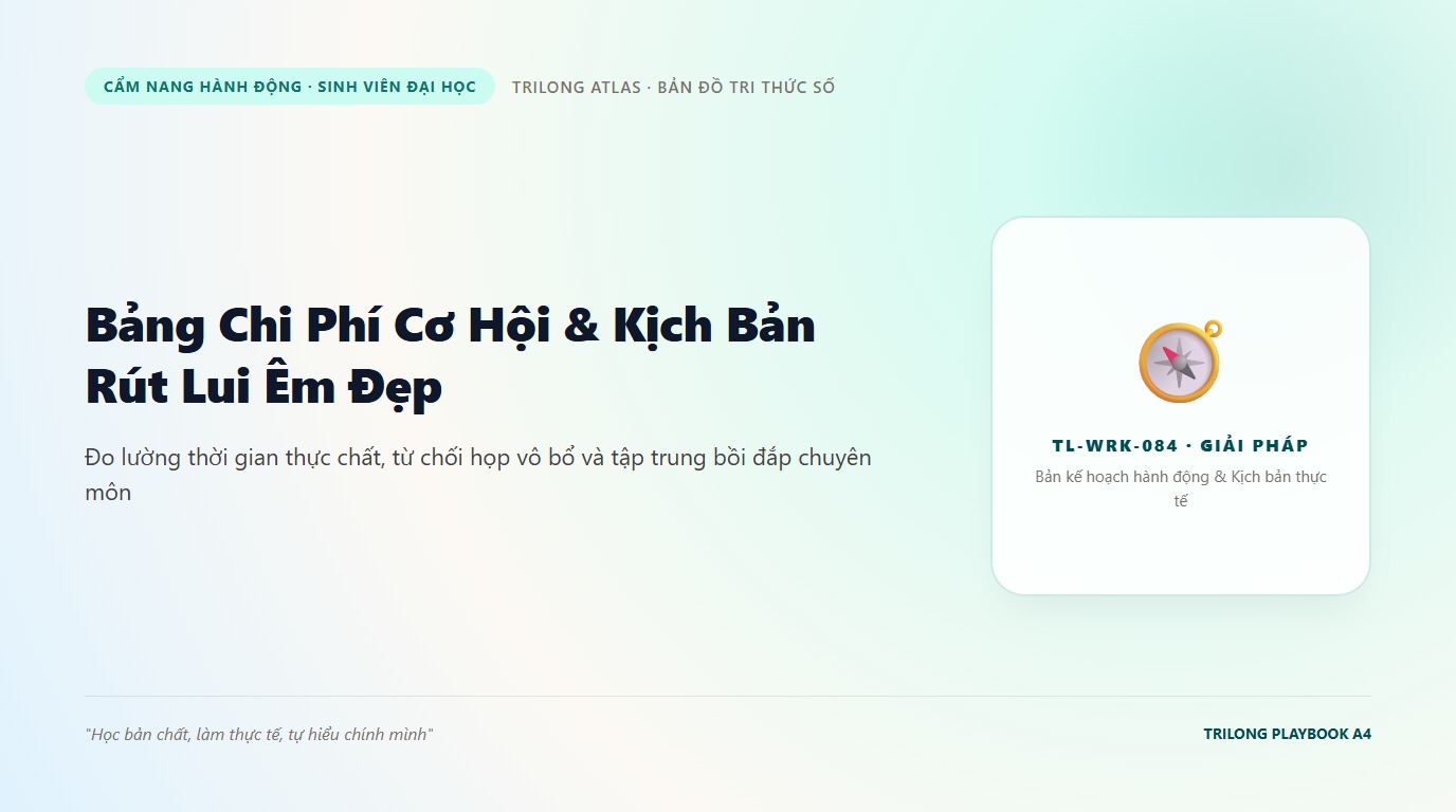 Minh họa bạn sinh viên mỉm cười tự tin thu dọn đồ đạc rời khỏi phòng họp để đến thư viện tự học