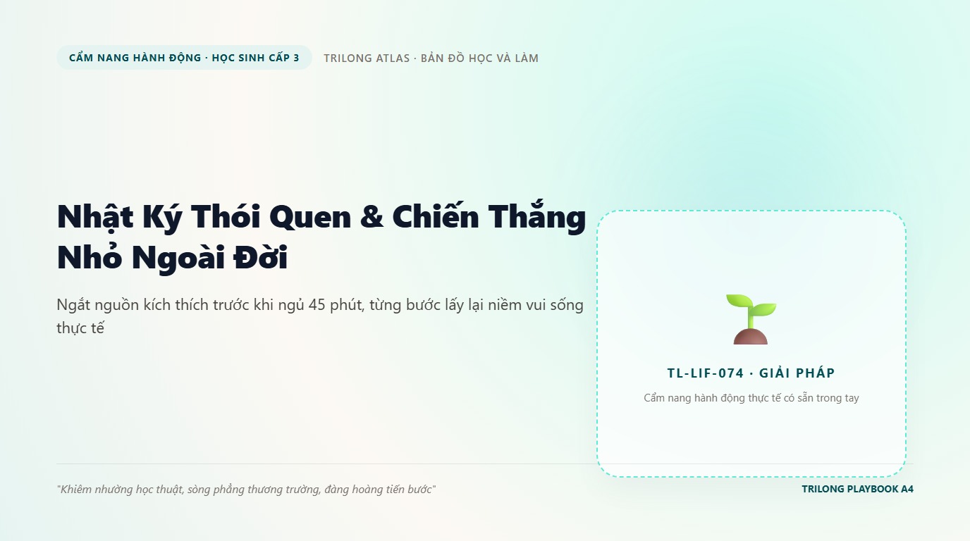 Học sinh ghi nhật ký thói quen trên sổ tay và chạy bộ buổi sáng tìm lại niềm vui sống