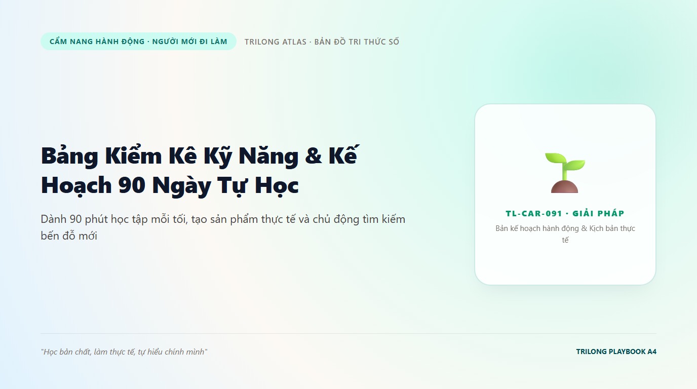 Minh họa bạn trẻ chăm chú học tập kỹ năng mới vào buổi tối với sổ tay và máy tính xách tay