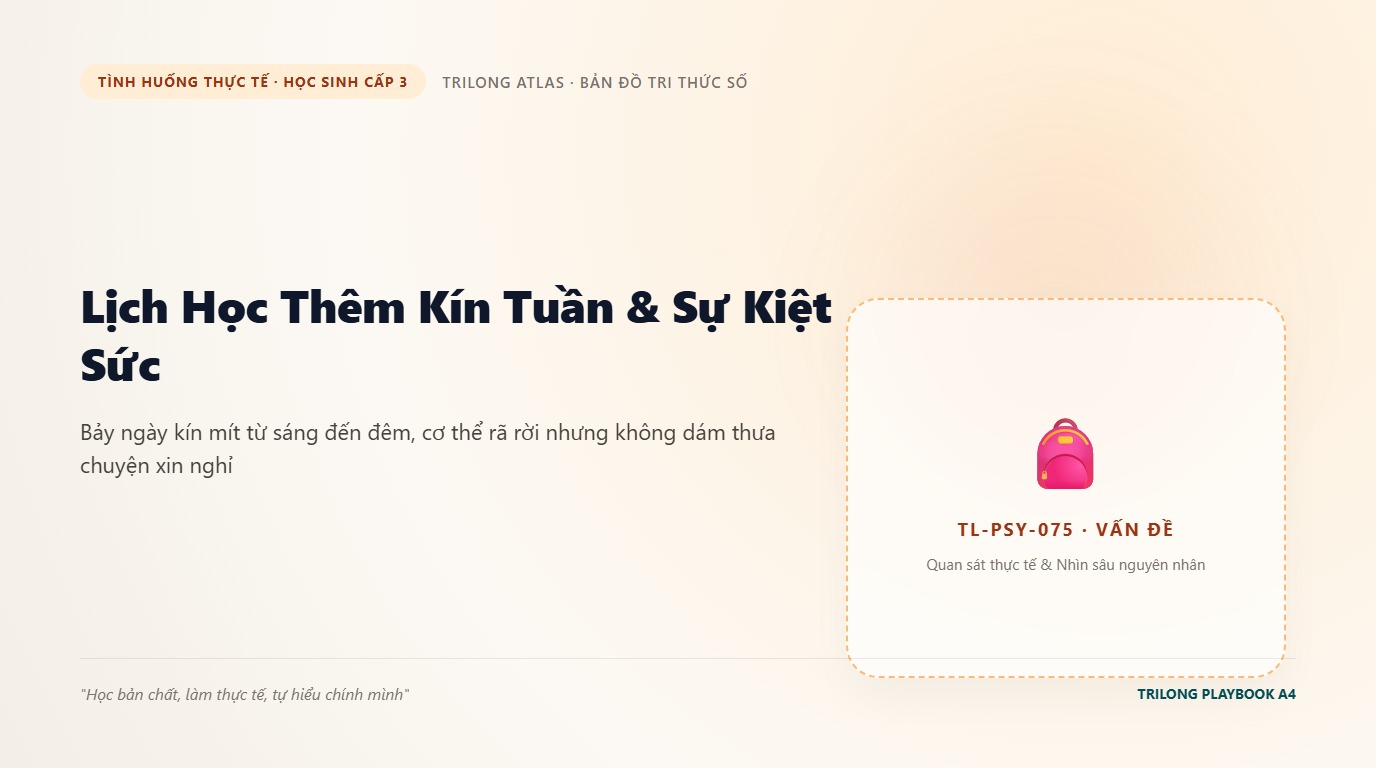 Minh họa bạn học sinh ngồi ăn vội chiếc bánh mì trên đường chạy giữa hai ca học thêm kín tuần