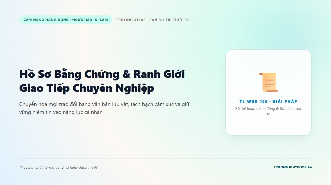 Minh họa nhân viên trẻ bình tĩnh ghi chép dữ liệu khách quan và giữ vững ranh giới