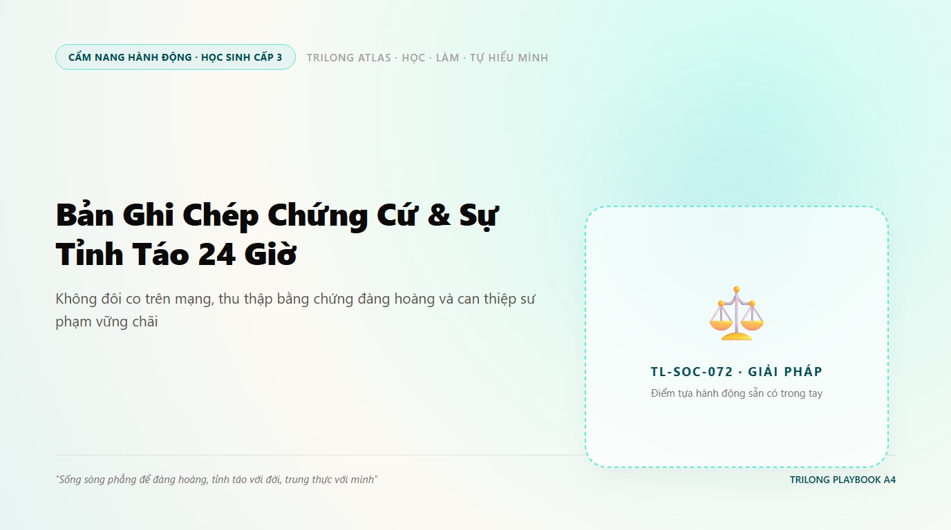Học sinh cùng giáo viên chủ nhiệm và bạn bè chân thành trao đổi điềm đạm để xử lý dứt điểm bạo lực mạng