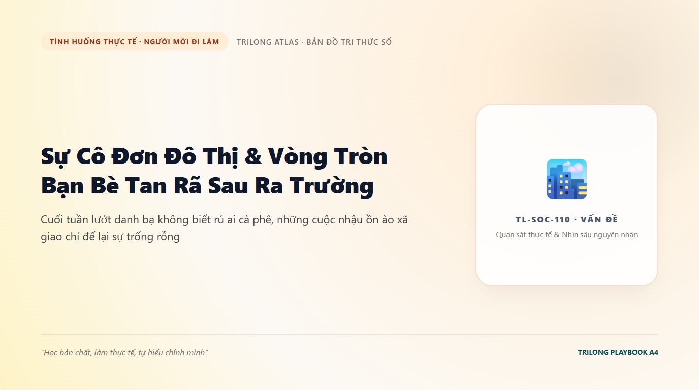 Người trẻ ngồi một mình trong quán cà phê giữa nhịp sống đô thị nhộn nhịp