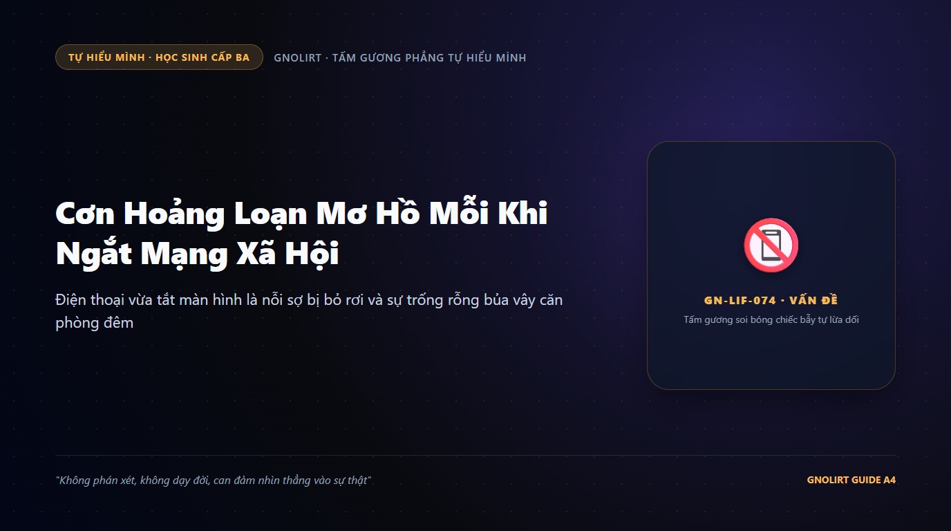 Cơn hoảng loạn mơ hồ khi ngắt mạng xã hội