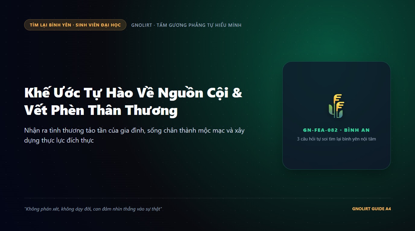 Minh họa bạn trẻ ngồi thanh thản bên ấm trà thơm trong phòng trọ ngắm nhìn bức ảnh chụp cánh đồng lúa quê hương với nụ cười tự hào