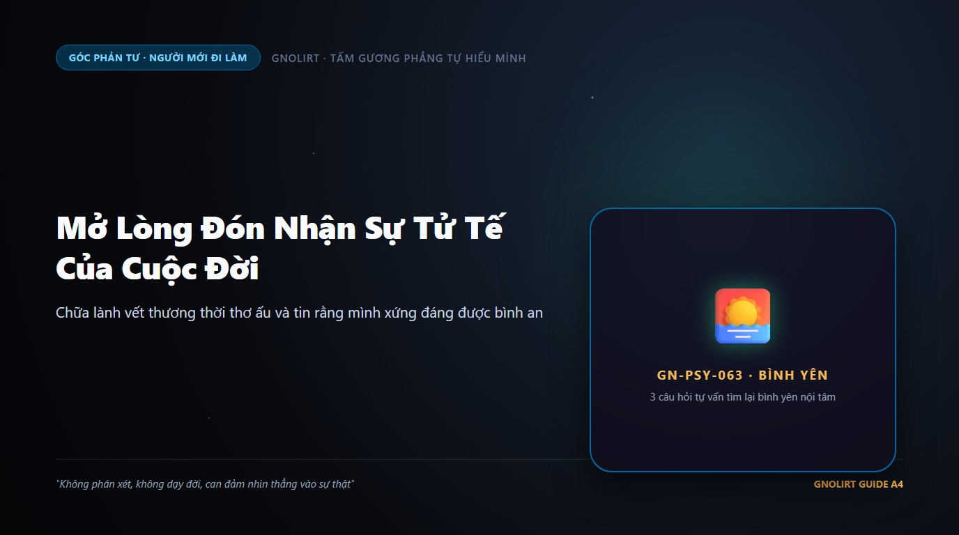 Bạn trẻ ngồi mỉm cười thanh thản đón nhận ánh nắng ban mai ấm áp và mở lòng tin tưởng vào cuộc đời