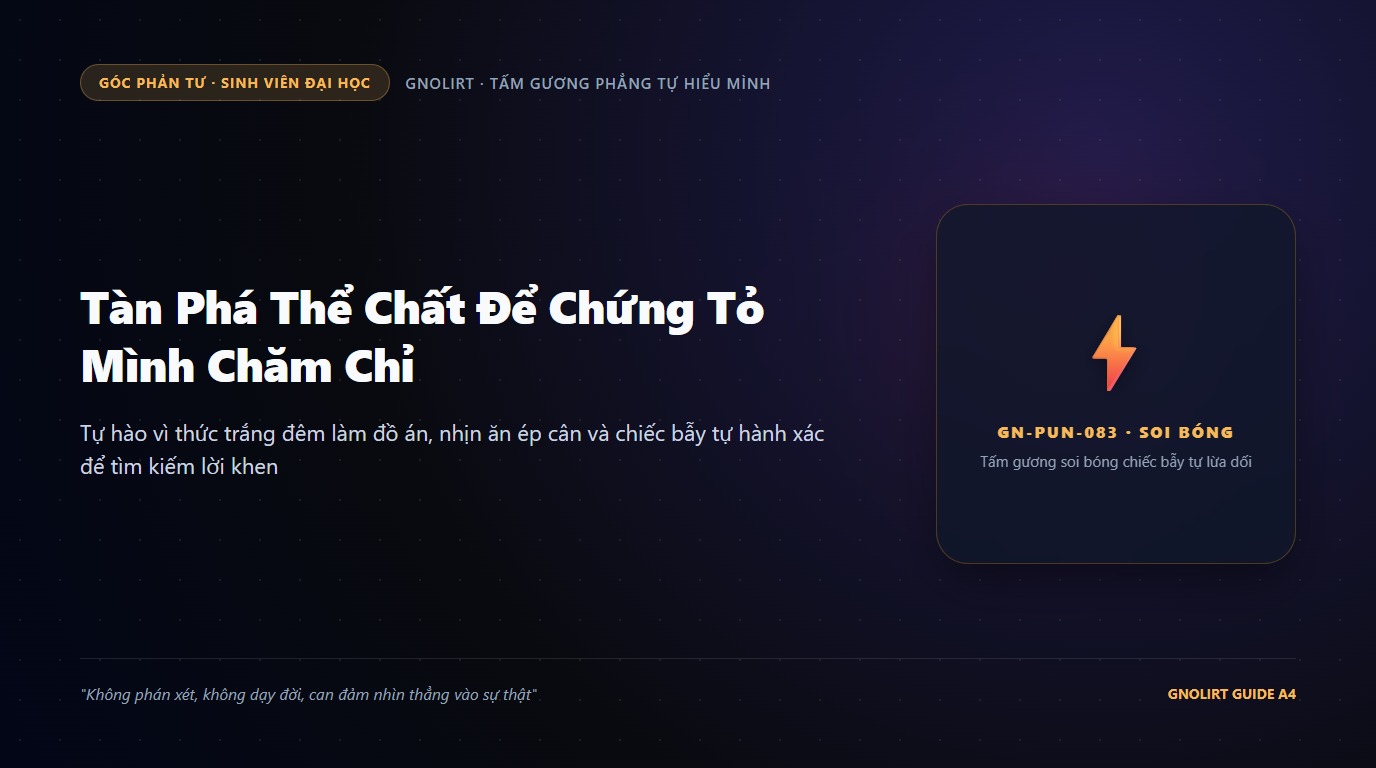 Minh họa bạn trẻ gục đầu bên bàn học ngổn ngang lon nước tăng lực và màn hình máy tính sáng le lói lúc ba giờ sáng